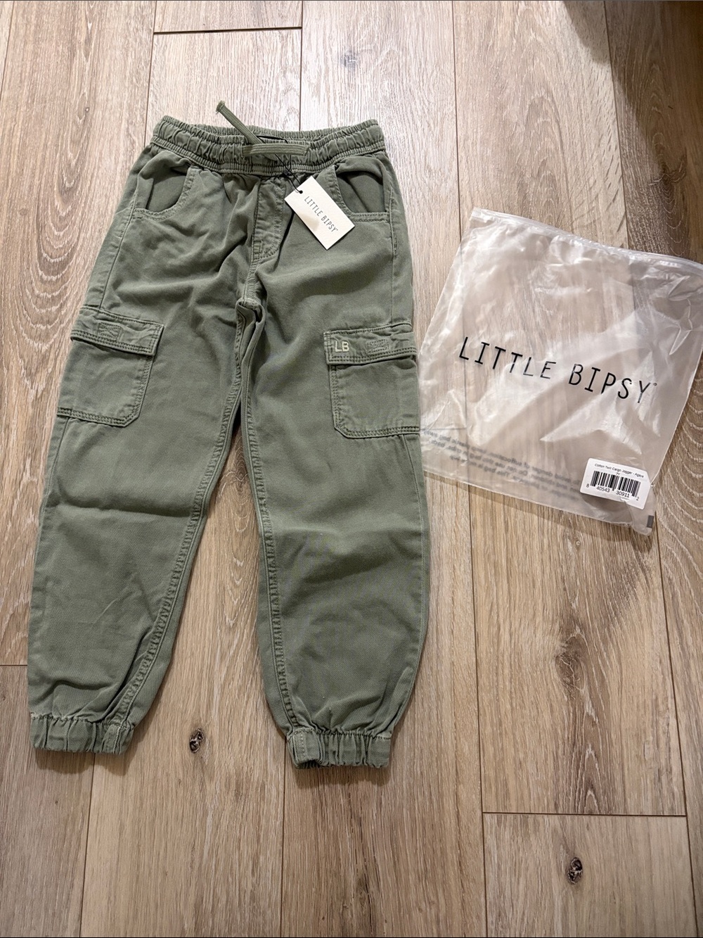 Little Bipsy Cotton Twill Cargo Jogger